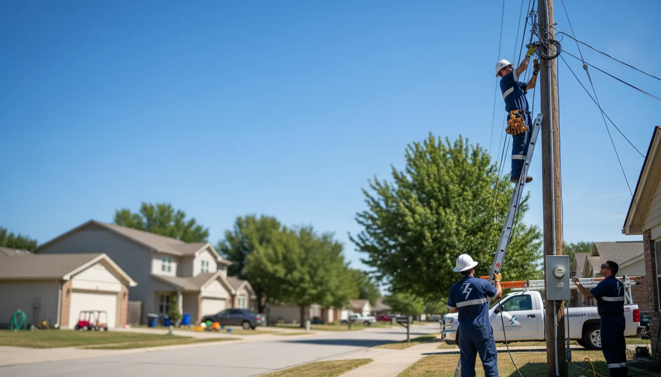 Residential electrician providing installation services in Milmine, IL